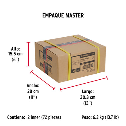Pasador de barril de acero cromo 4" · vista 7