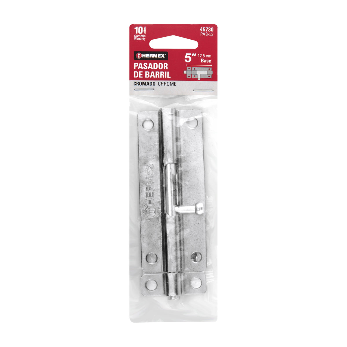 Pasador de barril de acero cromo 5" · vista 4