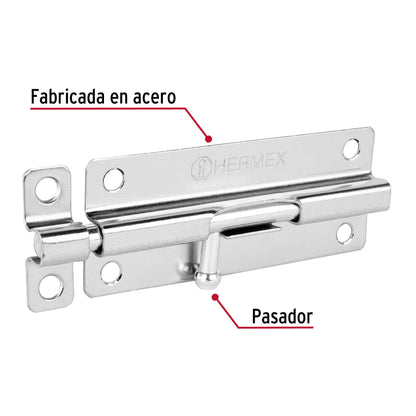 Pasador de barril de acero cromo 5" · vista 2