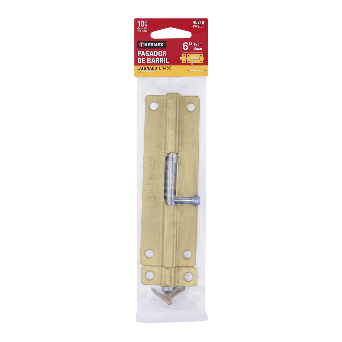 Pasador de barril de acero latón 6" · vista 4