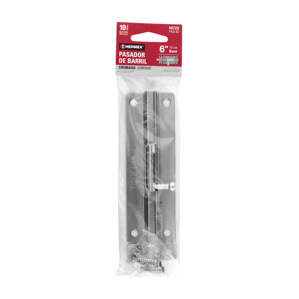 Pasador de barril de acero cromo 6" · vista 4