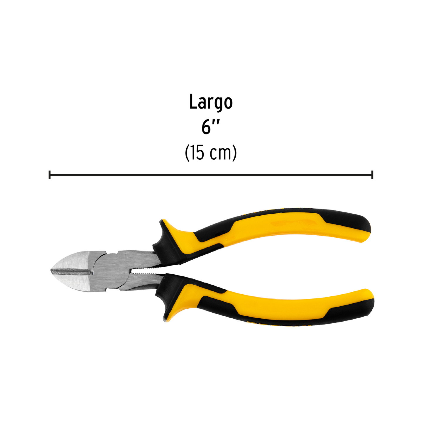 Pinza de corte diagonal de 15 cm con mango Comfort Grip