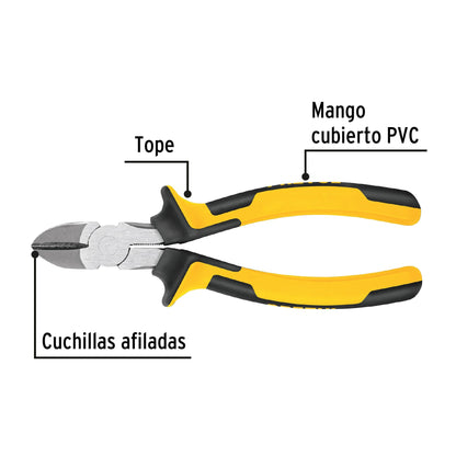 Pinza de corte diagonal 8" mango Comfort Grip · vista 2