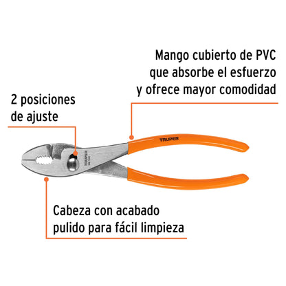Pinza de chofer de 25 cm con mango de PVC