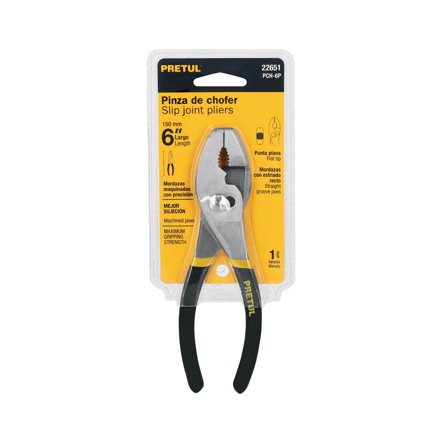 Pinza de chofer de 6 pulgadas con mango de PVC