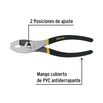 Pinza de chofer de 8 pulgadas con mango de PVC