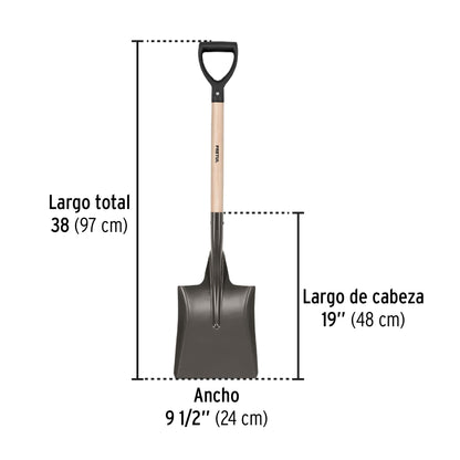 Pala cuadrada con puño Y plástico El Salvador