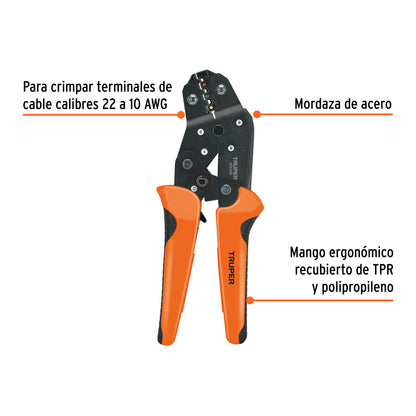 Pinza de crimpado para terminales · vista 3