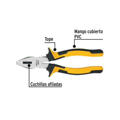 Pinza para electricista de 18 cm con mango Comfort Grip