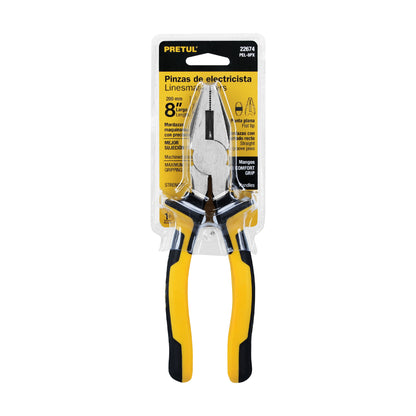 Pinza para electricista de 20 cm con mango Comfort Grip