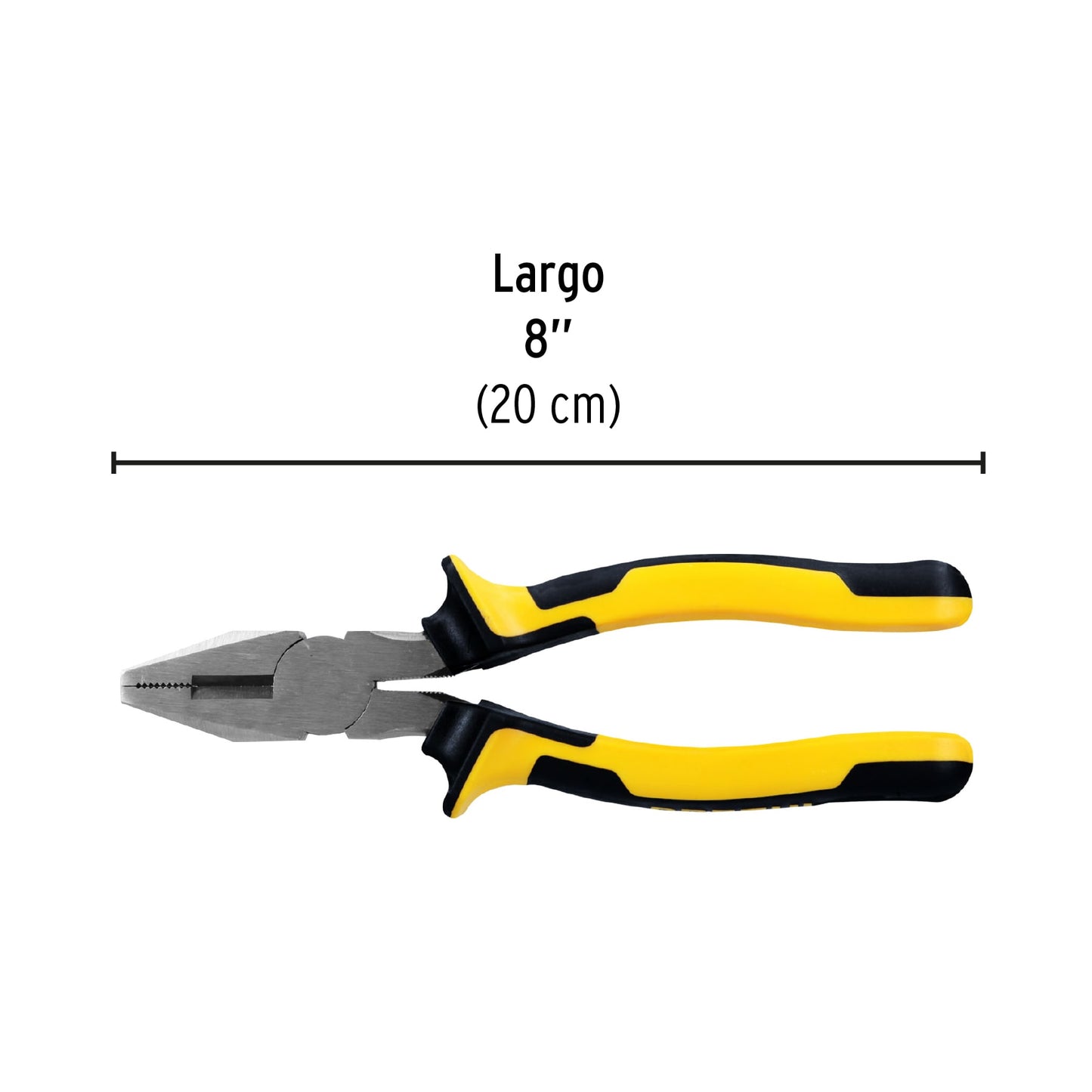 Pinza para electricista de 20 cm con mango Comfort Grip
