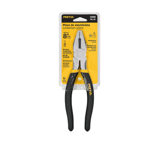 Pinza para Electricista 8" Mango de PVC