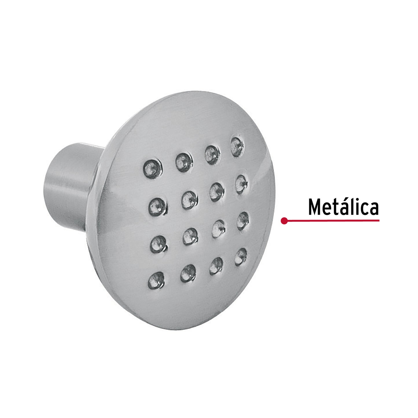 Perilla estilo Contempo níquel satinado