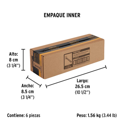 Llave ajustable (perico) 8 pulg cromada - SKU 21815