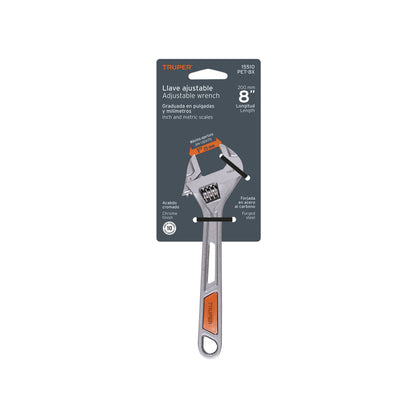 Llave ajustable (perico) 8 pulg cromada PET-8X - SKU 15510