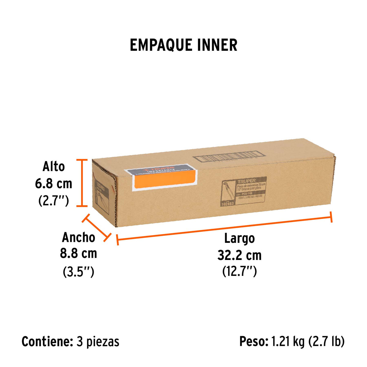 Pinza de extensión 10", mango de PVC · vista 4