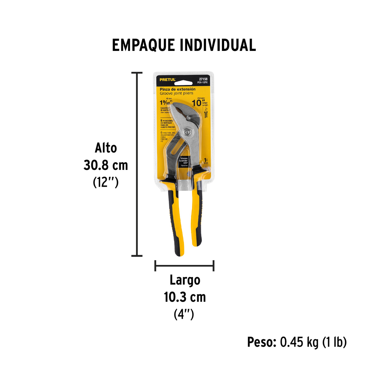 Pinza de extensión 10" mango Comfort Grip · vista 5