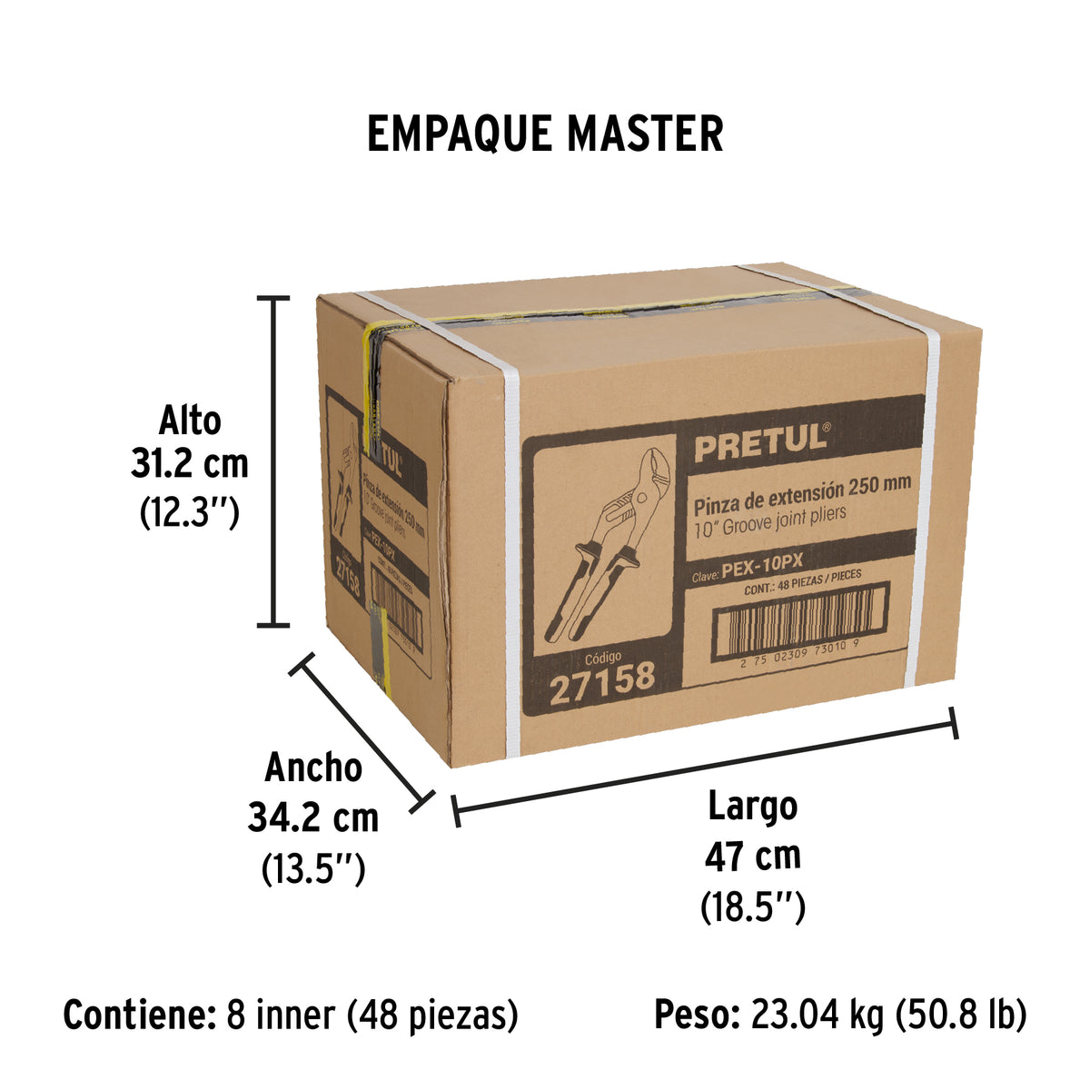 Pinza de extensión 10" mango Comfort Grip · vista 7