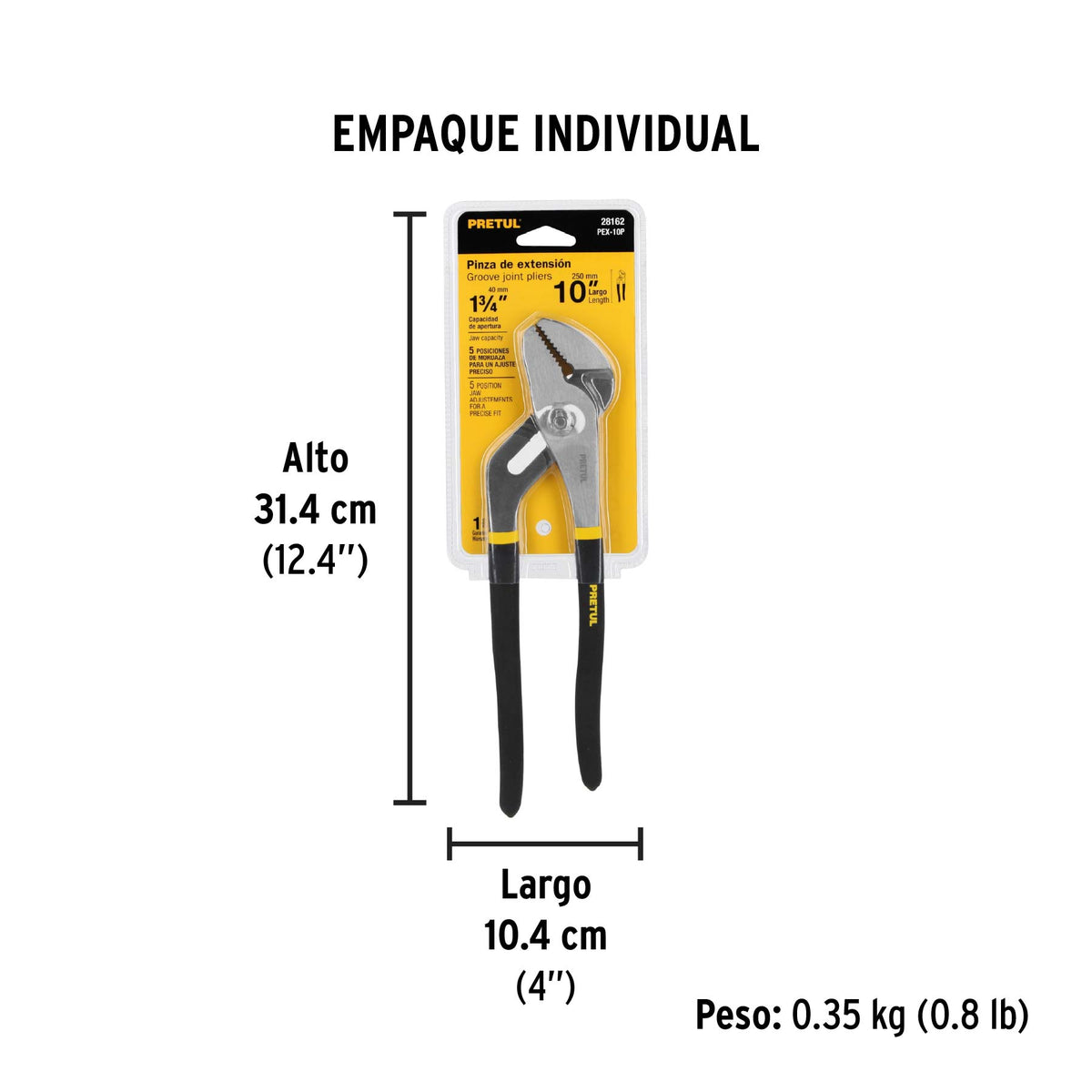 Pinza de extensión 10" mango de PVC · vista 5