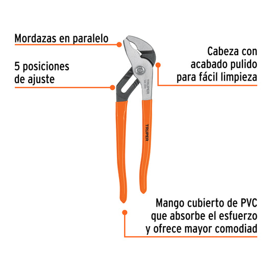 Pinza de extensión de 25 cm con mango de PVC