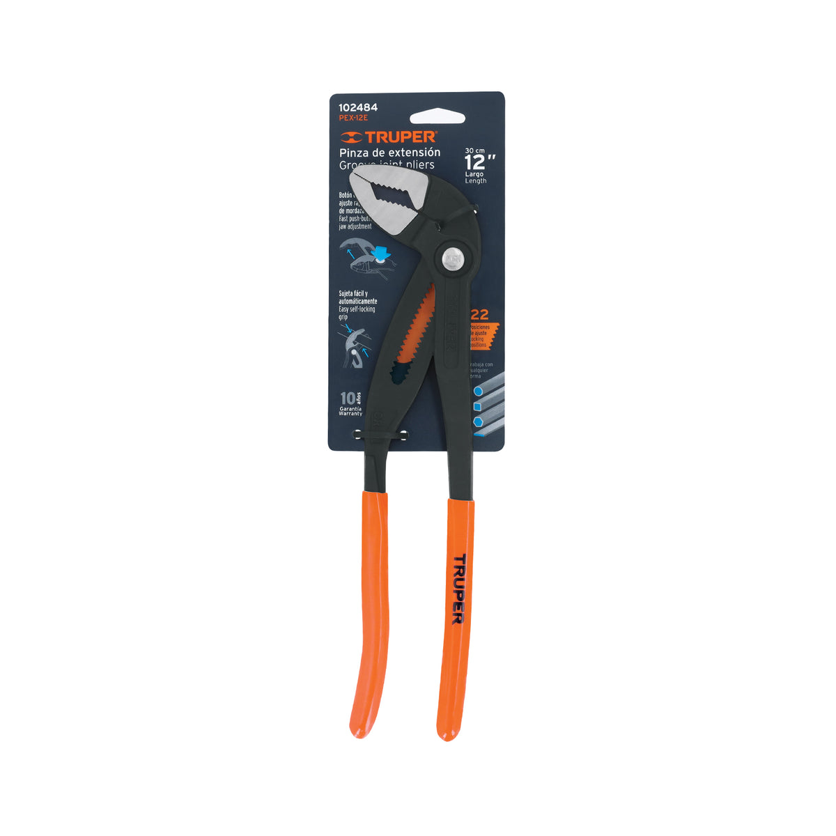 Pinza de extensión 12", mango de PVC · vista 4