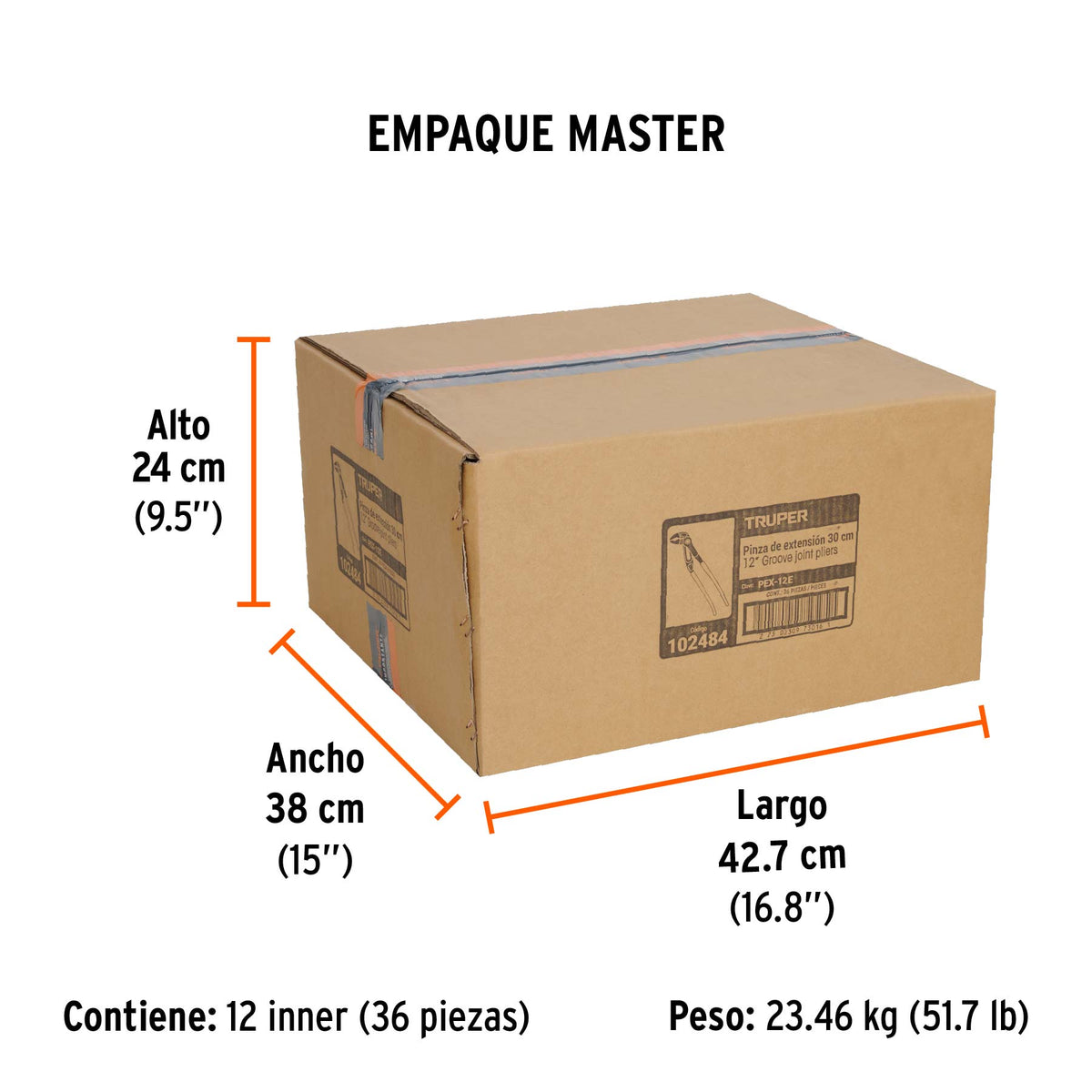 Pinza de extensión 12", mango de PVC · vista 7