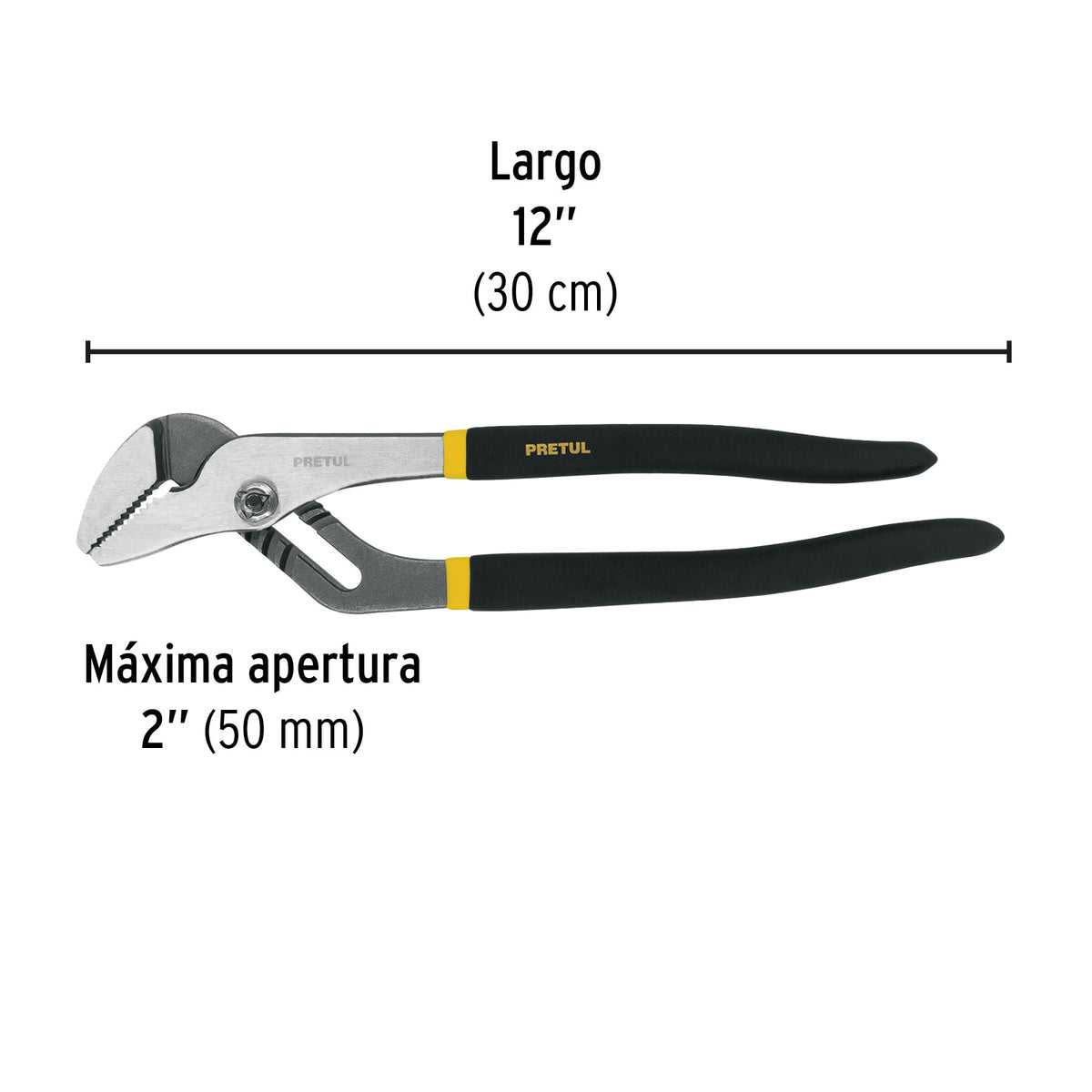 Pinza de extensión 12" mango de PVC · vista 3