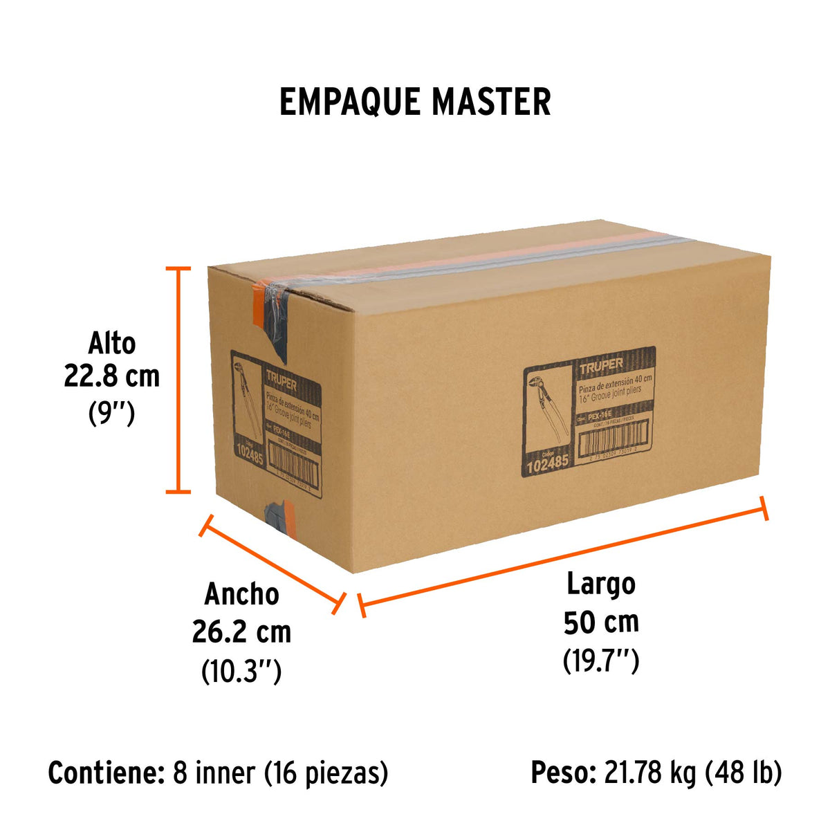 Pinza de extensión 16", mango de PVC · vista 7