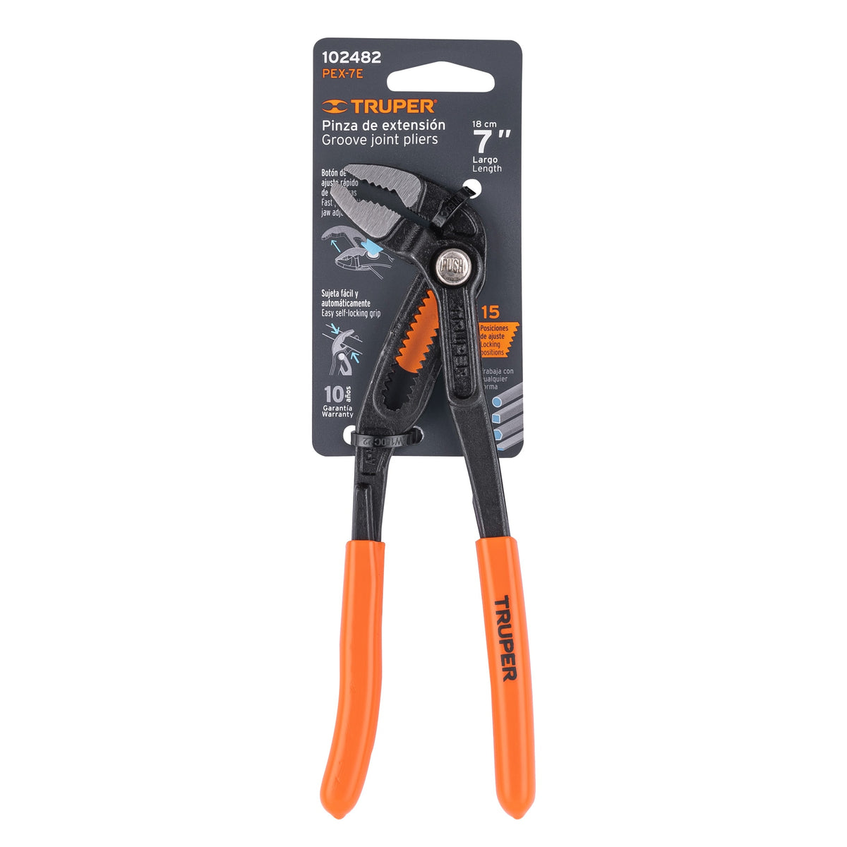 Pinza de extensión 7", mango de PVC · vista 4
