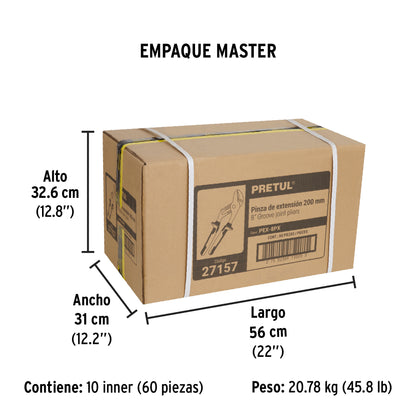 Pinza de extensión 8" mango Comfort Grip · vista 7