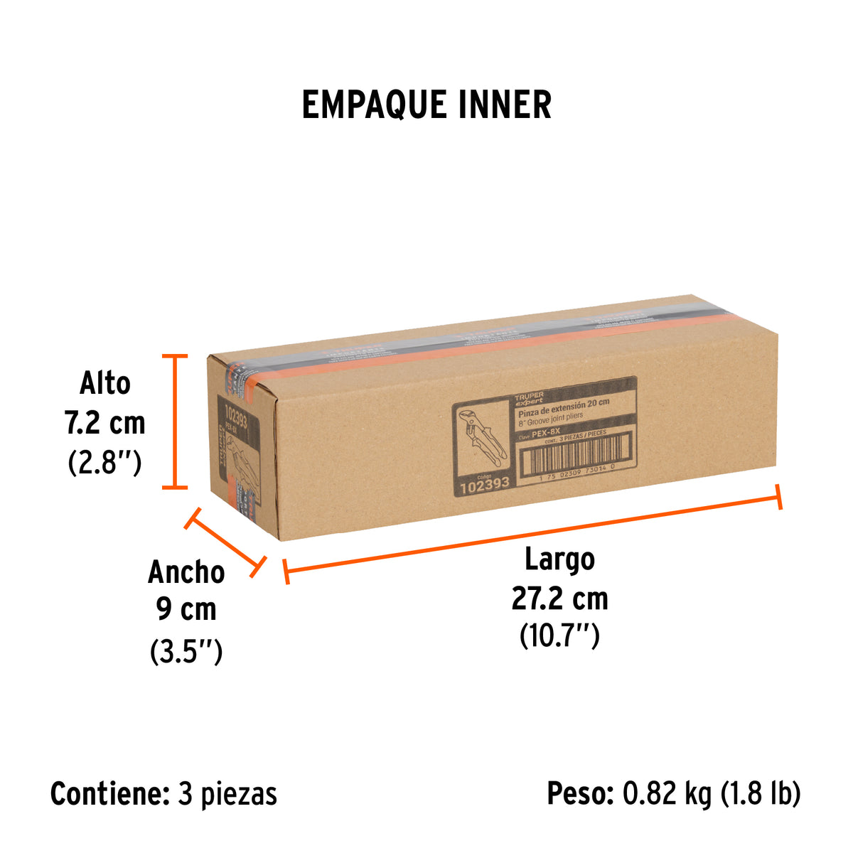 Pinzas de extensión 8" mango Comfort Grip · vista 6