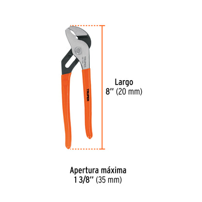 Pinza de extensión de 20 cm con mango de PVC