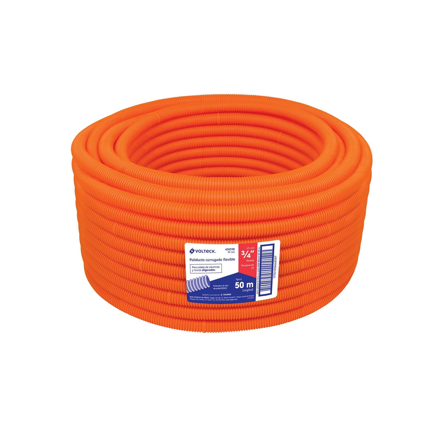 Poliducto 3/4 pulg s/guía rollo 50m
