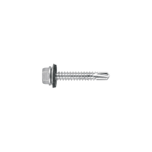 50 Tornillos Hexagonales Punta Broca 14x1-1/2 pulg