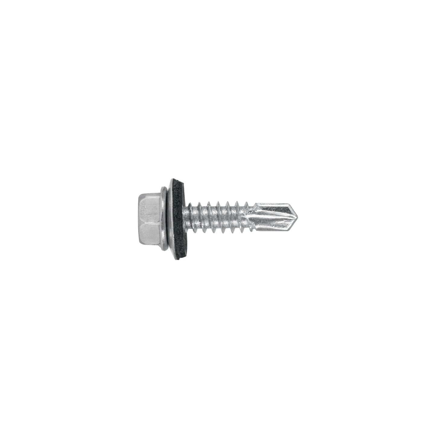 100 Tornillos Hexagonales Punta Broca 14x1 pulg
