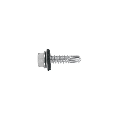 100 Tornillos Hexagonales Punta Broca 14x1 pulg