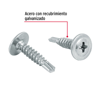 100 Tornillos K-LATH Punta Broca 8x3/4 pulg