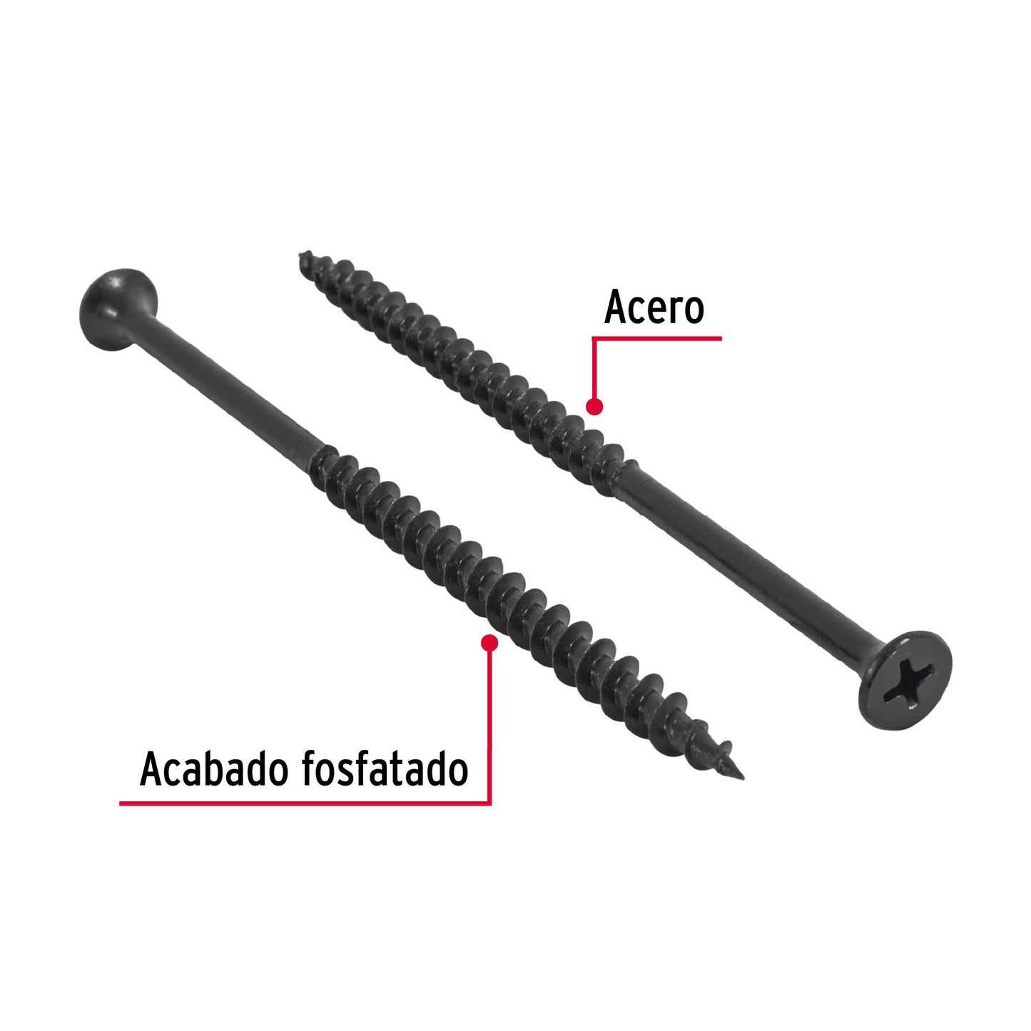 100 Tornillos Multiusos 10 x 4 pulg