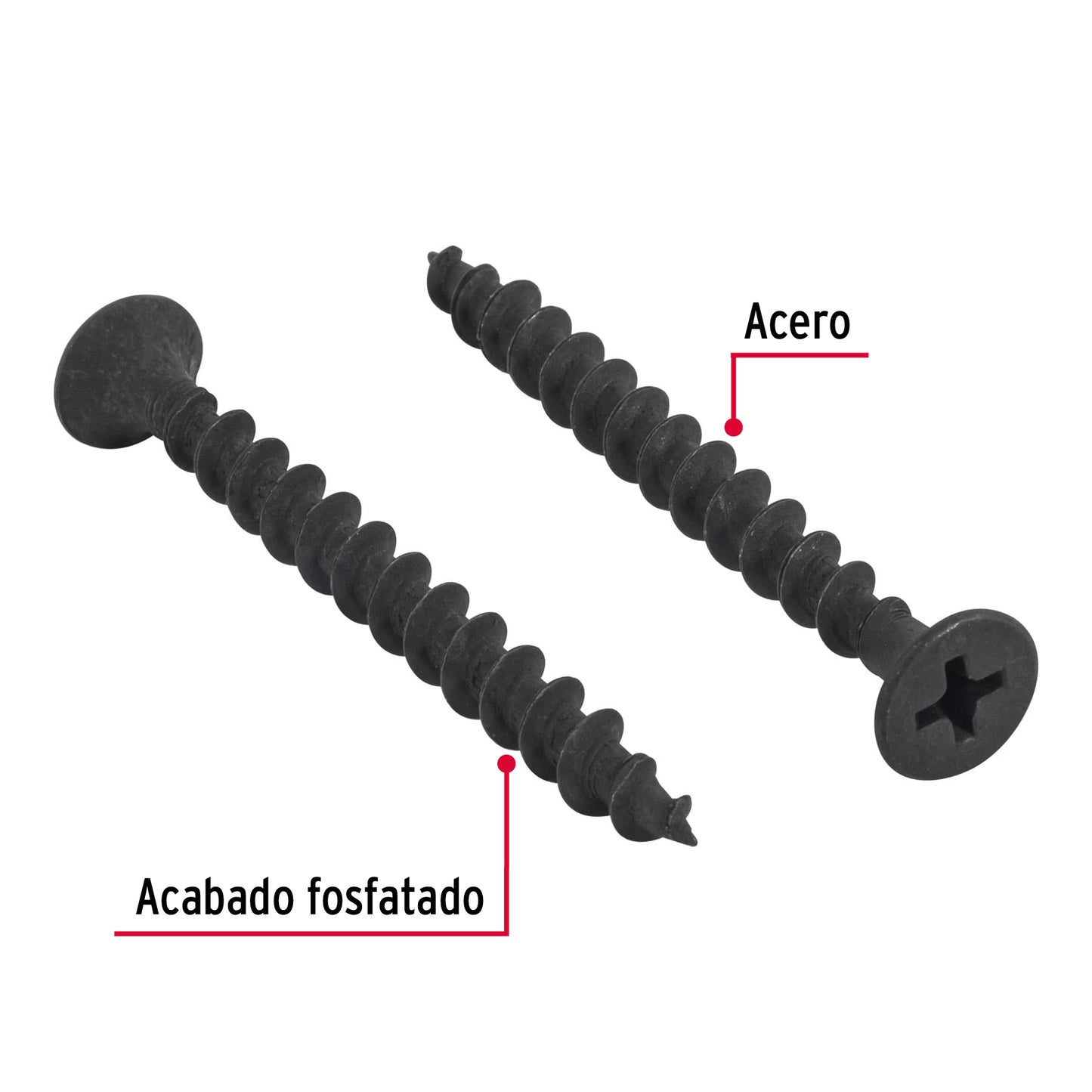 100 Tornillos Multiusos 10 x 2 pulg