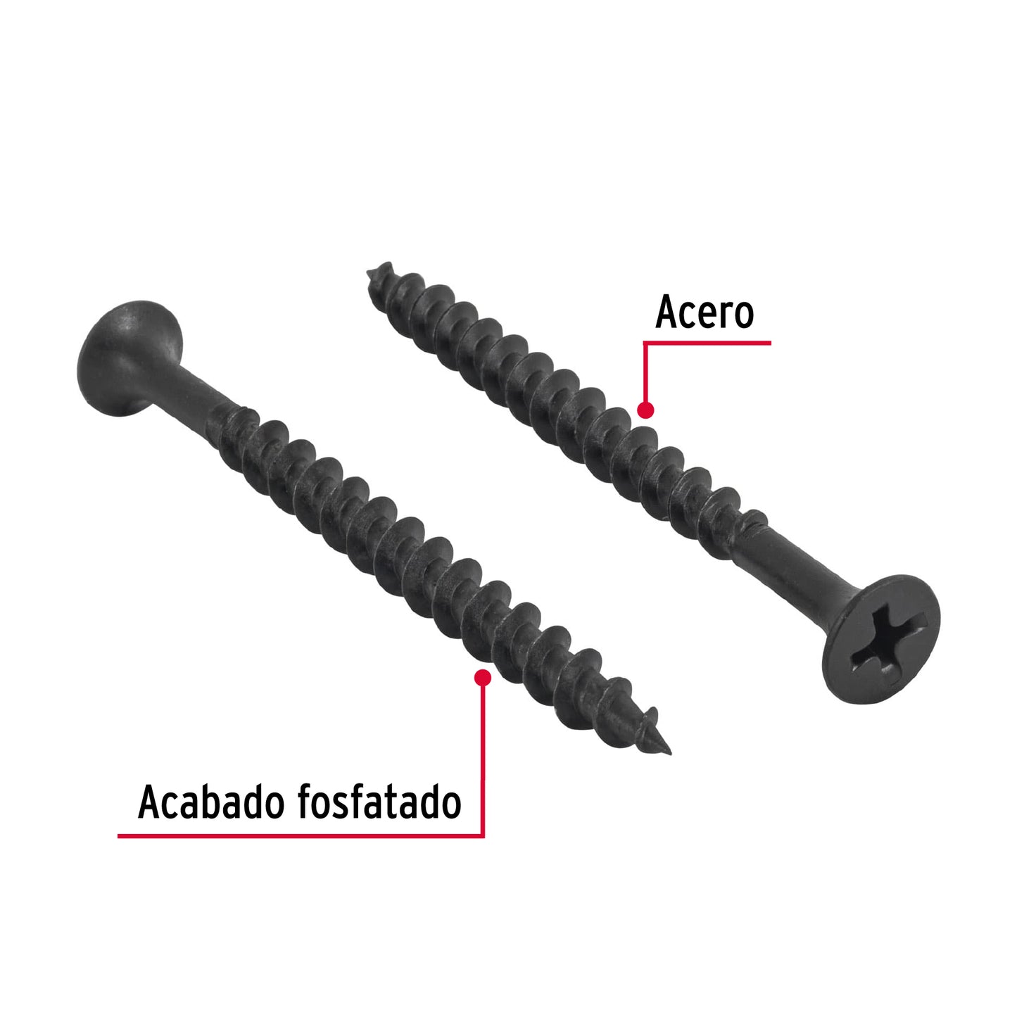 100 Tornillos Multiusos 10 x 2-1/2 pulg