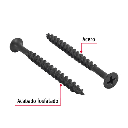 100 Tornillos Multiusos 10 x 2-1/2 pulg