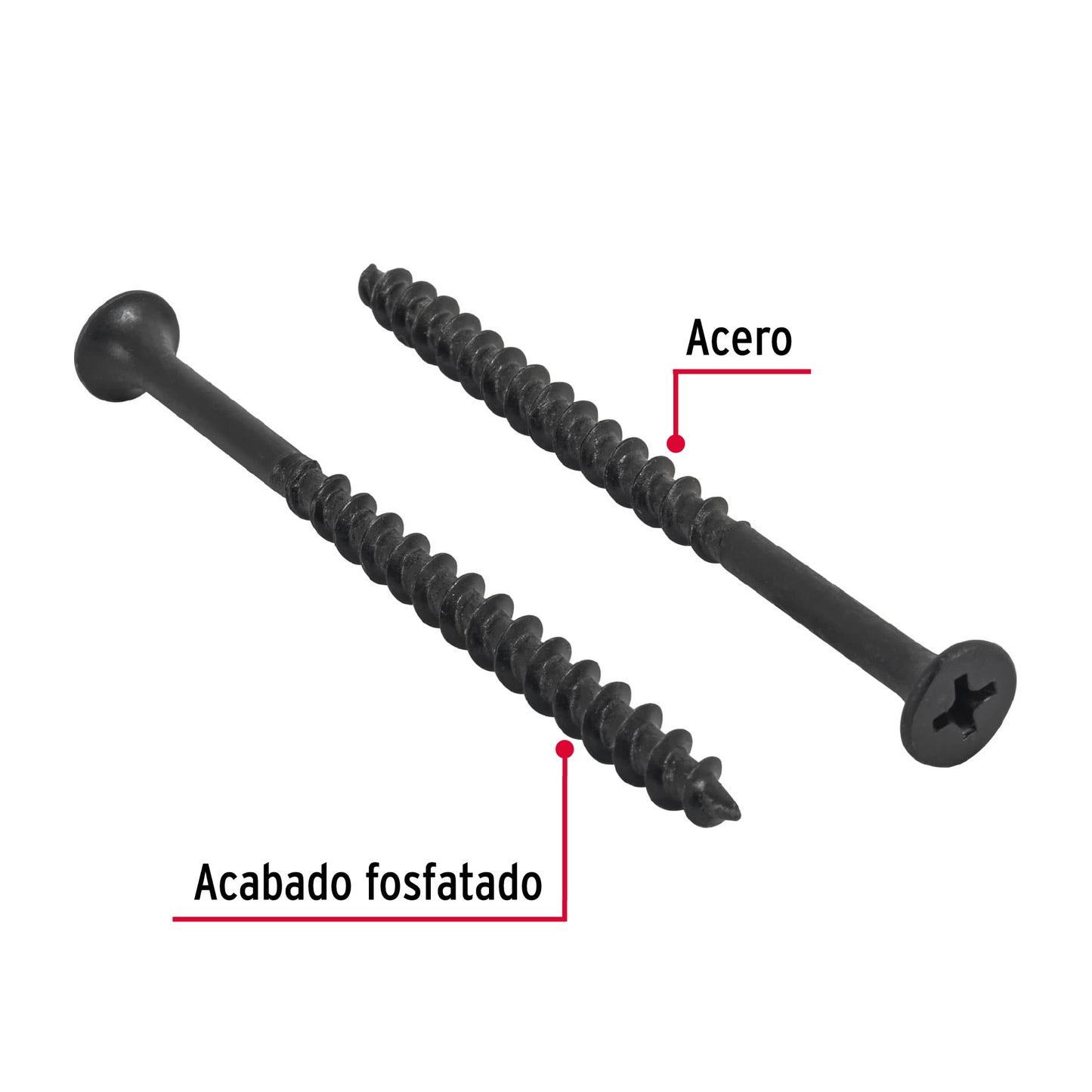 100 Tornillos Multiusos 10 x 3 pulg