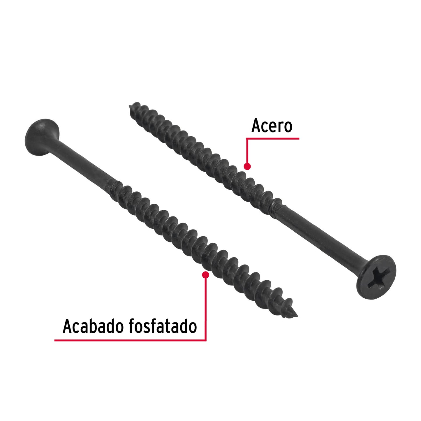 100 Tornillos Multiusos 10 x 3-1/2 pulg