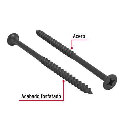 100 Tornillos Multiusos 12 x 4 pulg