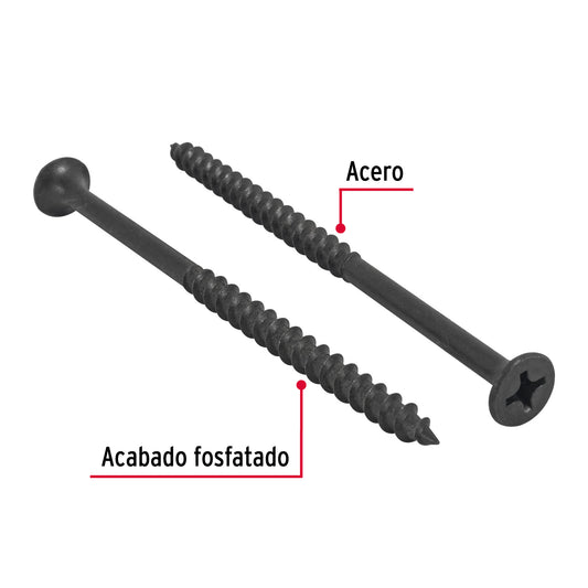 100 Tornillos Multiusos 12 x 4 pulg