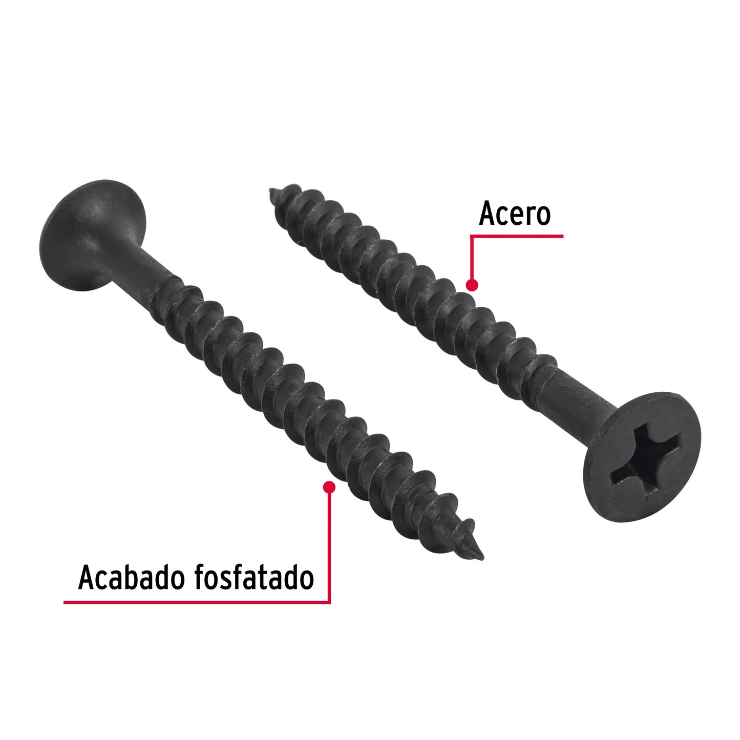 100 Tornillos Multiusos 12 x 2-1/2 pulg