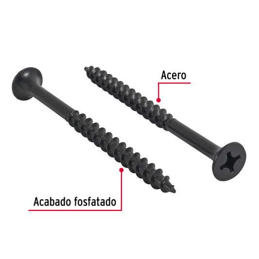 100 Tornillos Multiusos 12 x 3 pulg