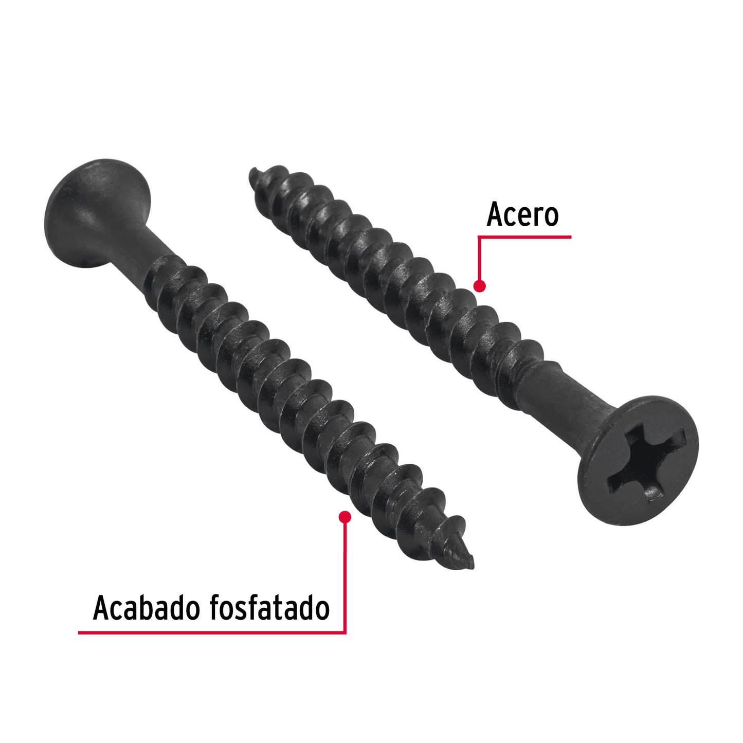 100 Tornillos Multiusos 14 x 2-1/2 pulg