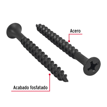 100 Tornillos Multiusos 14 x 2-1/2 pulg