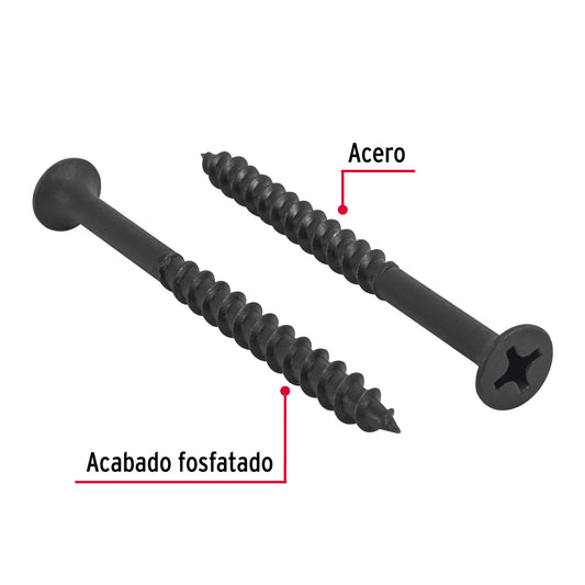 100 Tornillos Multiusos 14 x 3 pulg